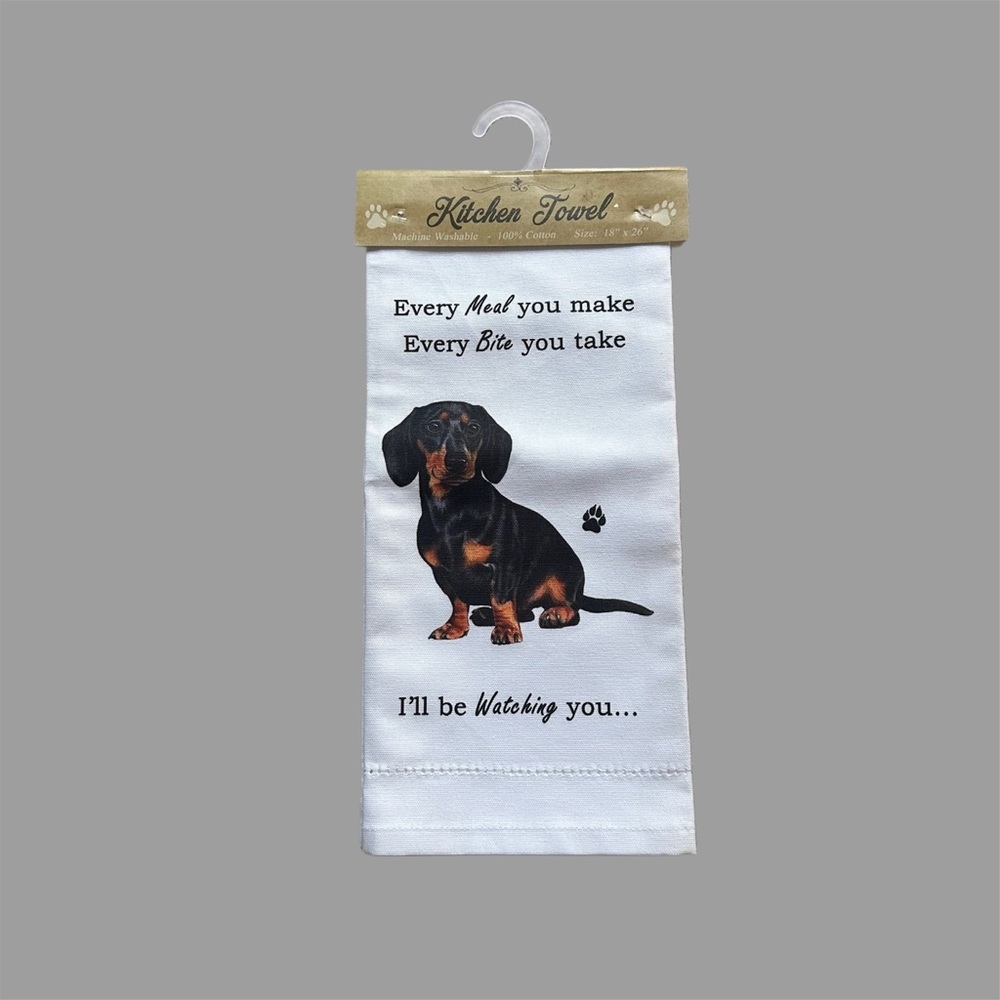 Dachshund Dog Kitchen Towel | Cute Home Décor Gift | New With Tags